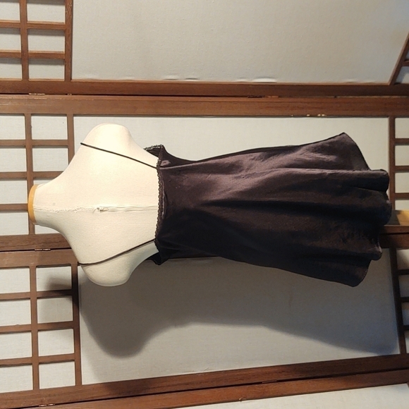 Vintage Intimate Moments Black Lace Beaded Slip Dress / Nightgown Sz M - Picture 6 of 11